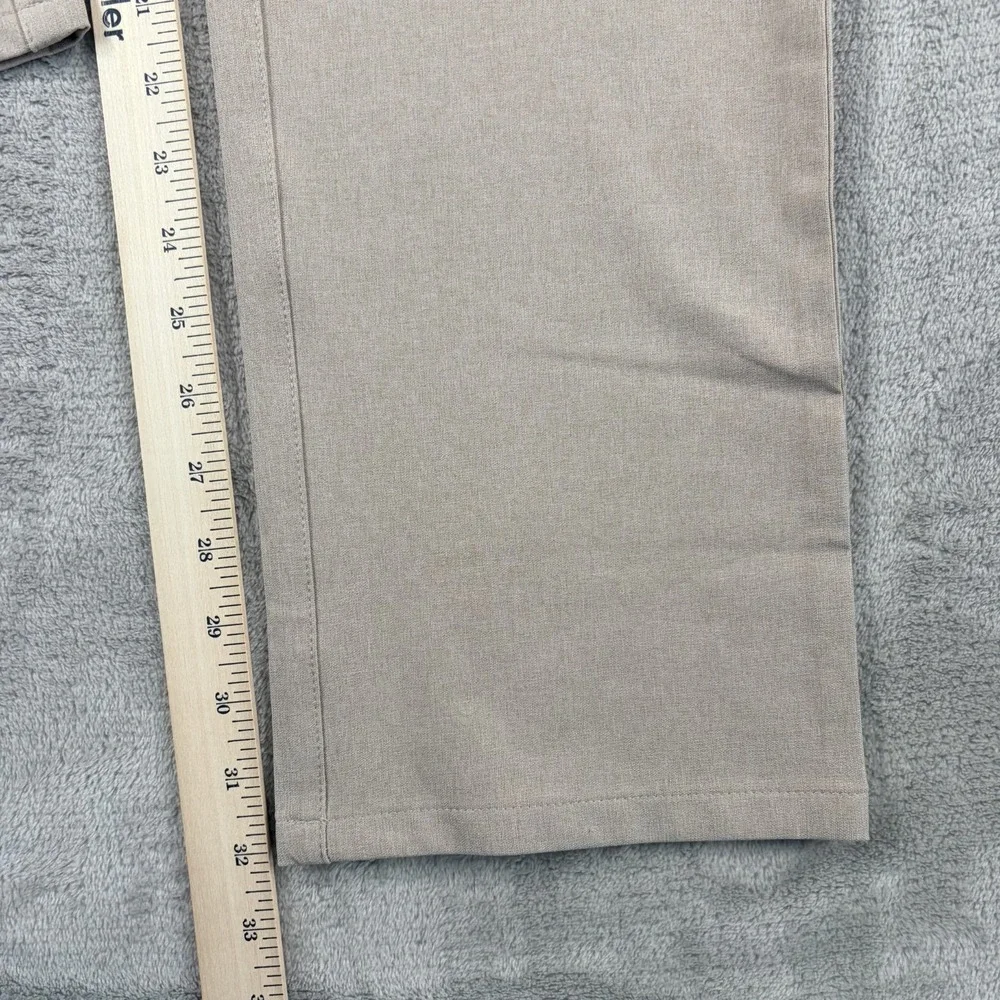 Travis Mathew Open to Close Golf Performance Pants in Khaki Men 34x32 Tag 33 NWT